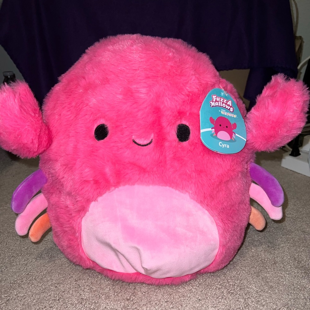 New Cyra The Crab Fuzzamallow Squishmallows - Picture 7 of 16